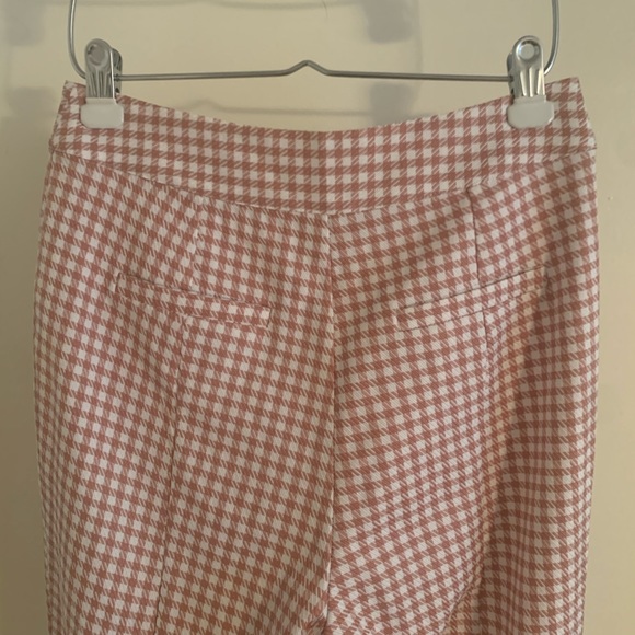 En Saison High Waisted Gingham Slit Trouser Pant - Picture 9 of 14